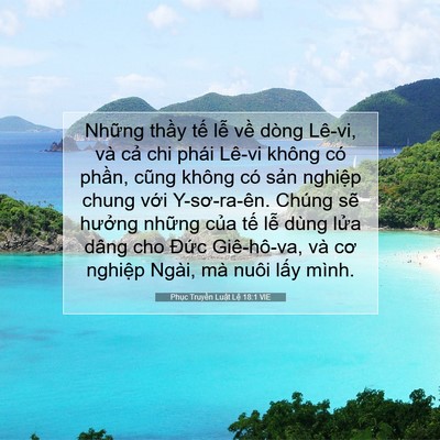 Picture 07 - Phục Truyền Luật Lệ 18:1 VIE - Những thầy tế lễ về dòng Lê-vi, và - Bible Verse Picture