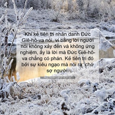 Picture 07 - Phục Truyền Luật Lệ 18:22 VIE - Khi kẻ tiên tri nhân danh Đức Giê-hô-va - Bible Verse Picture