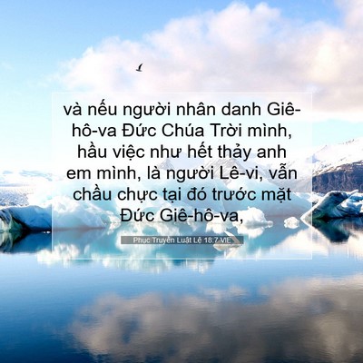 Picture 07 - Phục Truyền Luật Lệ 18:7 VIE - và nếu người nhân danh Giê-hô-va Đức - Bible Verse Picture