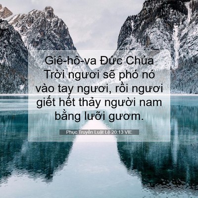 Picture 07 - Phục Truyền Luật Lệ 20:13 VIE - Giê-hô-va Đức Chúa Trời ngươi sẽ phó - Bible Verse Picture