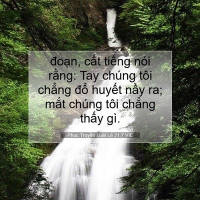 Picture 07 - Phục Truyền Luật Lệ 21:7 VIE - đoạn, cất tiếng nói rằng: Tay chúng - Bible Verse Picture