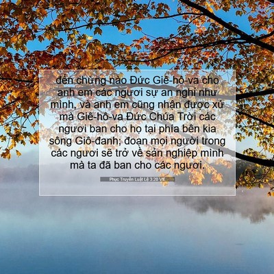 Picture 07 - Phục Truyền Luật Lệ 3:20 VIE - đến chừng nào Đức Giê-hô-va cho anh em - Bible Verse Picture