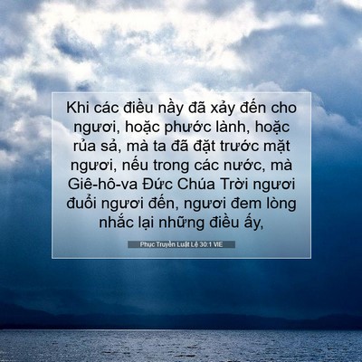 Picture 07 - Phục Truyền Luật Lệ 30:1 VIE - Khi các điều nầy đã xảy đến cho - Bible Verse Picture
