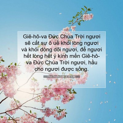 Picture 07 - Phục Truyền Luật Lệ 30:6 VIE - Giê-hô-va Đức Chúa Trời ngươi sẽ - Bible Verse Picture