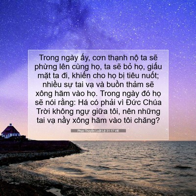 Picture 07 - Phục Truyền Luật Lệ 31:17 VIE - Trong ngày ấy, cơn thạnh nộ ta sẽ - Bible Verse Picture