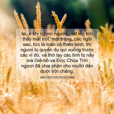 Picture 07 - Phục Truyền Luật Lệ 4:19 VIE - lại, e khi ngươi ngước mắt lên trời - Bible Verse Picture