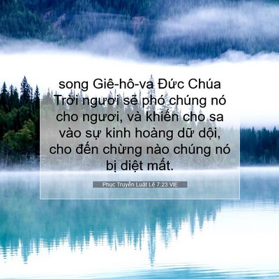 Picture 07 - Phục Truyền Luật Lệ 7:23 VIE - song Giê-hô-va Đức Chúa Trời ngươi sẽ - Bible Verse Picture