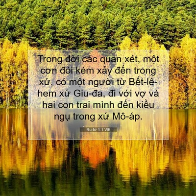 Picture 07 - Ru-tơ 1:1 VIE - Trong đời các quan xét, một cơn đói - Bible Verse Picture