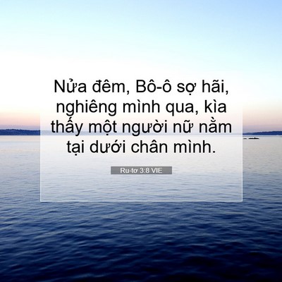 Picture 07 - Ru-tơ 3:8 VIE - Nửa đêm, Bô-ô sợ hãi, nghiêng mình - Bible Verse Picture