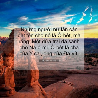 Picture 07 - Ru-tơ 4:17 VIE - Những người nữ lân cận đặt tên cho - Bible Verse Picture