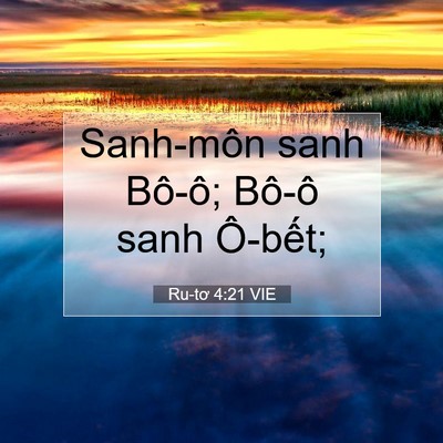 Picture 07 - Ru-tơ 4:21 VIE - Sanh-môn sanh Bô-ô; Bô-ô sanh - Bible Verse Picture