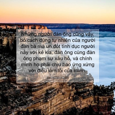 Picture 07 - Rô-ma 1:27 VIE - Những người đàn ông cũng vậy, bỏ - Bible Verse Picture