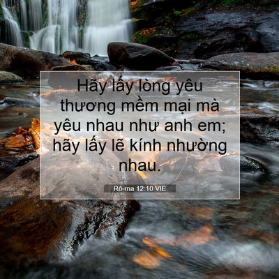 Picture 07 - Rô-ma 12:10 VIE - Hãy lấy lòng yêu thương mềm mại mà - Bible Verse Picture