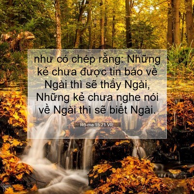 Picture 07 - Rô-ma 15:21 VIE - như có chép rằng: Những kẻ chưa - Bible Verse Picture