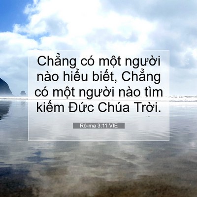 Picture 07 - Rô-ma 3:11 VIE - Chẳng có một người nào hiểu biết, - Bible Verse Picture