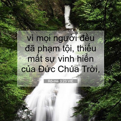 Picture 07 - Rô-ma 3:23 VIE - vì mọi người đều đã phạm tội, - Bible Verse Picture