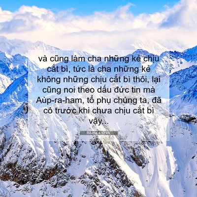 Picture 07 - Rô-ma 4:12 VIE - và cũng làm cha những kẻ chịu cắt bì, - Bible Verse Picture