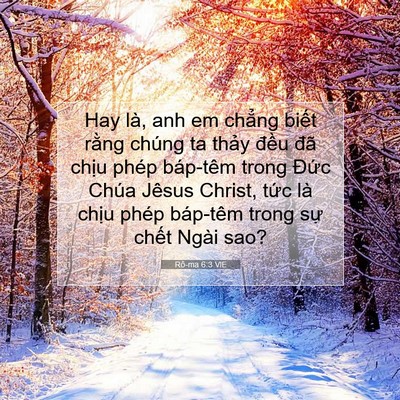 Picture 07 - Rô-ma 6:3 VIE - Hay là, anh em chẳng biết rằng chúng ta - Bible Verse Picture