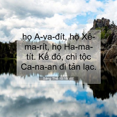 Picture 07 - Sáng Thế 10:18 VIE - họ A-va-đít, họ Xê-ma-rít, họ - Bible Verse Picture