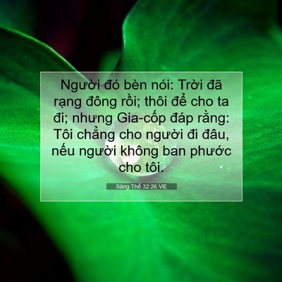 Picture 07 - Sáng Thế 32:26 VIE - Người đó bèn nói: Trời đã rạng - Bible Verse Picture