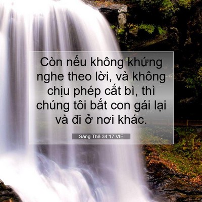 Picture 07 - Sáng Thế 34:17 VIE - Còn nếu không khứng nghe theo lời, và - Bible Verse Picture
