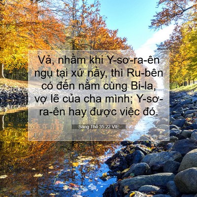 Picture 07 - Sáng Thế 35:22 VIE - Vả, nhầm khi Y-sơ-ra-ên ngụ tại xứ - Bible Verse Picture