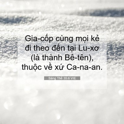 Picture 07 - Sáng Thế 35:6 VIE - Gia-cốp cùng mọi kẻ đi theo đến tại - Bible Verse Picture
