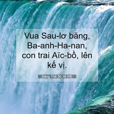 Picture 07 - Sáng Thế 36:38 VIE - Vua Sau-lơ băng, Ba-anh-Ha-nan, con trai - Bible Verse Picture