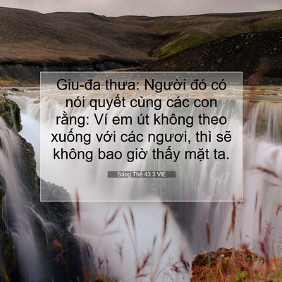 Picture 07 - Sáng Thế 43:3 VIE - Giu-đa thưa: Người đó có nói quyết - Bible Verse Picture