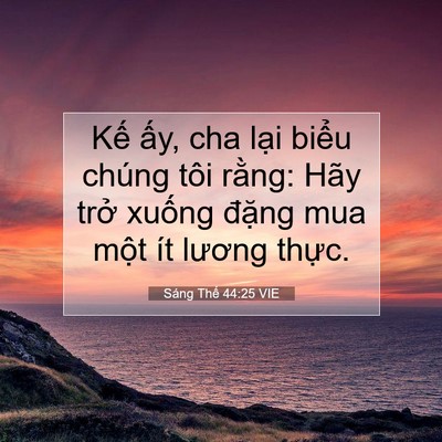 Picture 07 - Sáng Thế 44:25 VIE - Kế ấy, cha lại biểu chúng tôi rằng: - Bible Verse Picture
