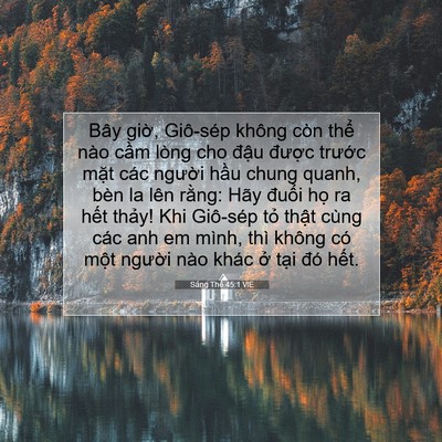 Picture 07 - Sáng Thế 45:1 VIE - Bây giờ, Giô-sép không còn thể nào - Bible Verse Picture