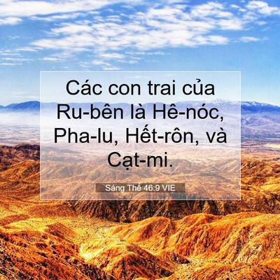 Picture 07 - Sáng Thế 46:9 VIE - Các con trai của Ru-bên là Hê-nóc, Pha-lu, - Bible Verse Picture