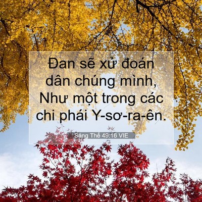 Picture 07 - Sáng Thế 49:16 VIE - Đan sẽ xử đoán dân chúng mình, Như - Bible Verse Picture