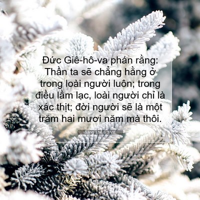 Picture 07 - Sáng Thế 6:3 VIE - Đức Giê-hô-va phán rằng: Thần ta sẽ - Bible Verse Picture