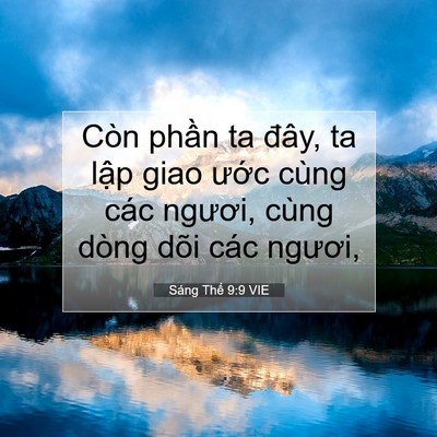 Picture 07 - Sáng Thế 9:9 VIE - Còn phần ta đây, ta lập giao ước cùng - Bible Verse Picture