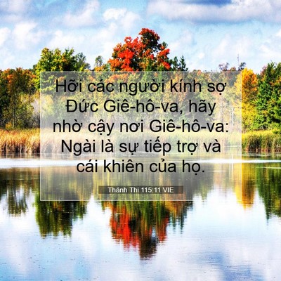 Picture 07 - Thánh Thi 115:11 VIE - Hỡi các người kính sợ Đức - Bible Verse Picture