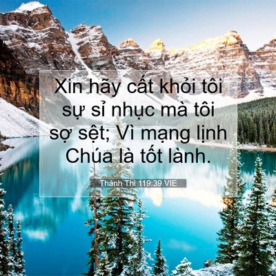 Picture 07 - Thánh Thi 119:39 VIE - Xin hãy cất khỏi tôi sự sỉ nhục mà - Bible Verse Picture