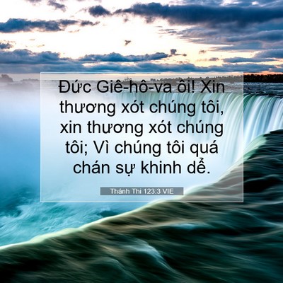 Picture 07 - Thánh Thi 123:3 VIE - Đức Giê-hô-va ôi! Xin thương xót chúng - Bible Verse Picture