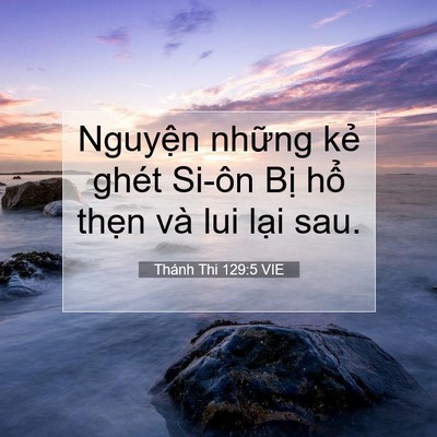 Picture 07 - Thánh Thi 129:5 VIE - Nguyện những kẻ ghét Si-ôn Bị hổ - Bible Verse Picture