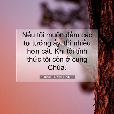 Picture 07 - Thánh Thi 139:18 VIE - Nếu tôi muốn đếm các tư tưởng ấy, - Bible Verse Picture