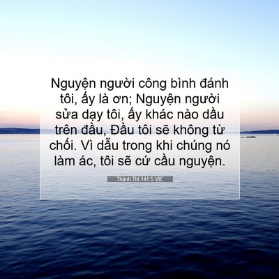 Picture 07 - Thánh Thi 141:5 VIE - Nguyện người công bình đánh tôi, ấy - Bible Verse Picture