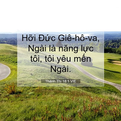 Picture 07 - Thánh Thi 18:1 VIE - Hỡi Đức Giê-hô-va, Ngài là năng lực - Bible Verse Picture