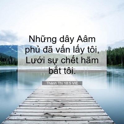 Picture 07 - Thánh Thi 18:5 VIE - Những dây Aâm phủ đã vấn lấy tôi, - Bible Verse Picture