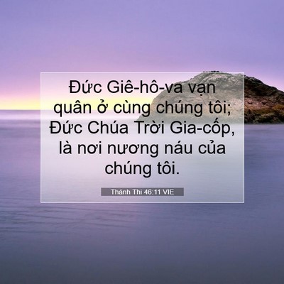 Picture 07 - Thánh Thi 46:11 VIE - Đức Giê-hô-va vạn quân ở cùng chúng - Bible Verse Picture