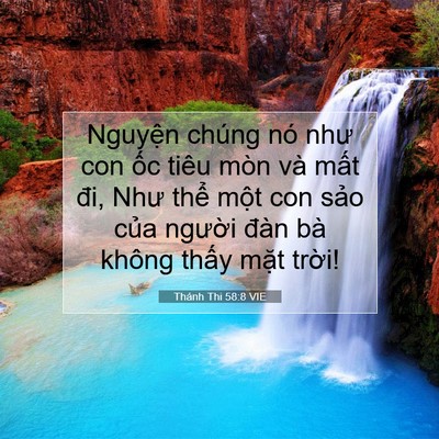 Picture 07 - Thánh Thi 58:8 VIE - Nguyện chúng nó như con ốc tiêu mòn và - Bible Verse Picture
