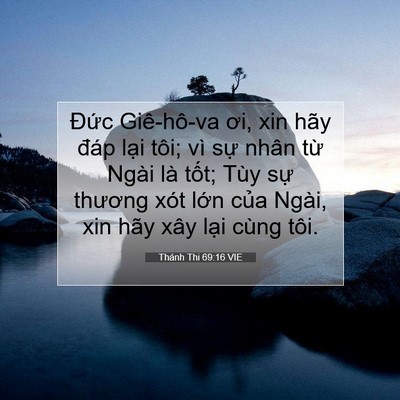 Picture 07 - Thánh Thi 69:16 VIE - Đức Giê-hô-va ơi, xin hãy đáp lại - Bible Verse Picture