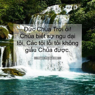 Picture 07 - Thánh Thi 69:5 VIE - Đức Chúa Trời ôi! Chúa biết sự ngu - Bible Verse Picture