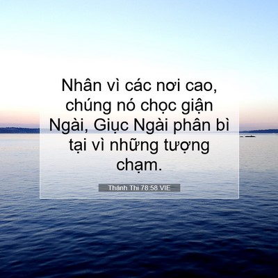 Picture 07 - Thánh Thi 78:58 VIE - Nhân vì các nơi cao, chúng nó chọc giận - Bible Verse Picture
