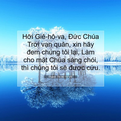 Picture 07 - Thánh Thi 80:19 VIE - Hỡi Giê-hô-va, Đức Chúa Trời vạn - Bible Verse Picture