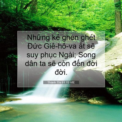 Picture 07 - Thánh Thi 81:15 VIE - Những kẻ ghen ghét Đức Giê-hô-va ắt - Bible Verse Picture